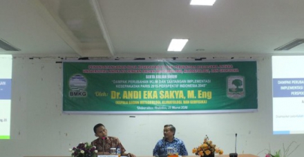 Penandatanganan MoU dan Perjanjian Kerjasama dengan BMKG